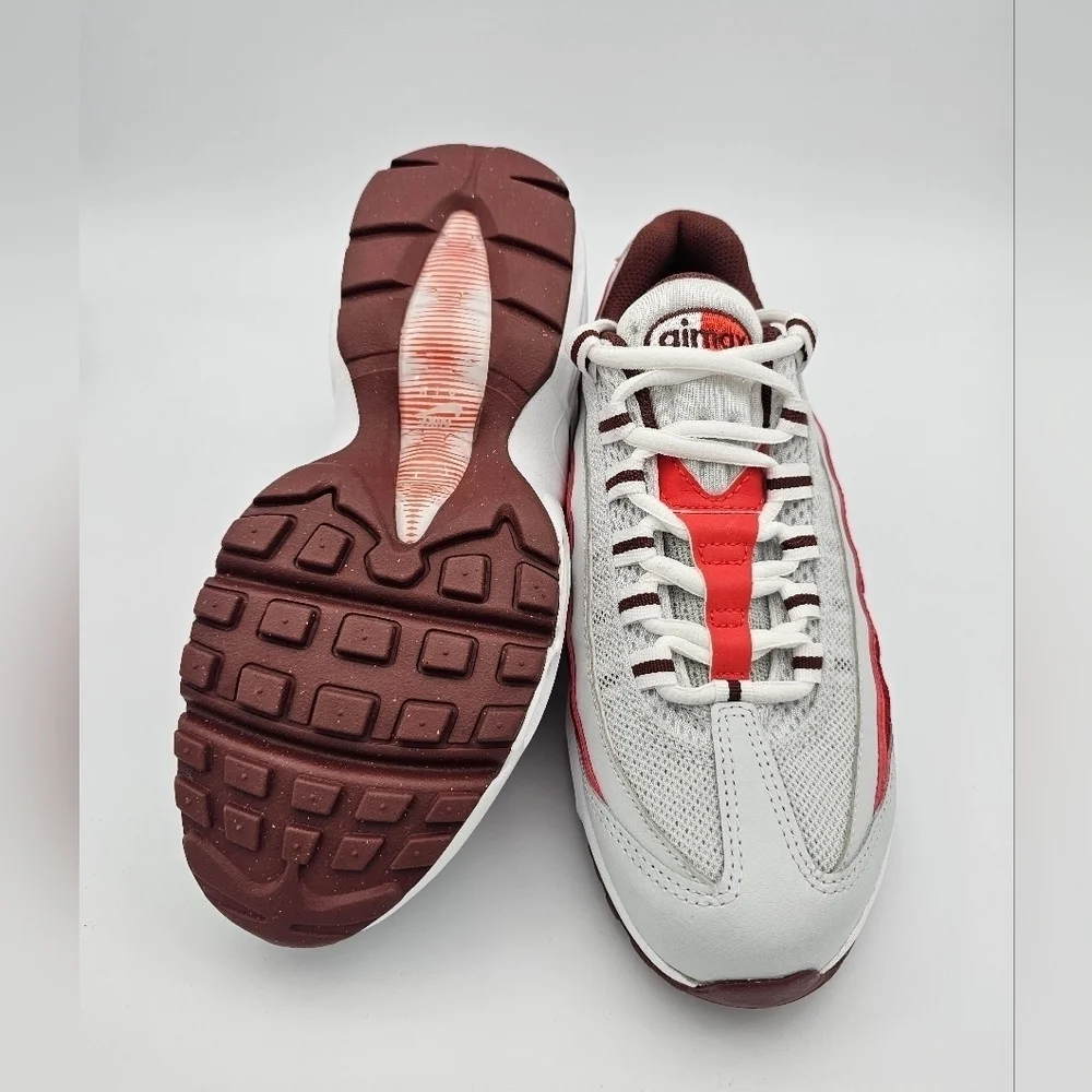 Nike Air Max 95 Recraft GS 'Photon Dust Picante Red' Size 4.5Y